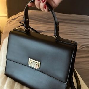 Kate Spade Doris Black Leather Satchel